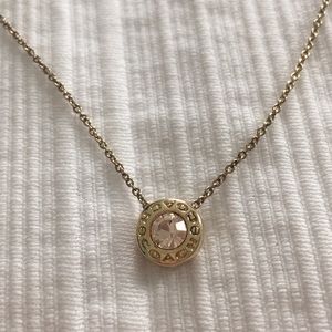 Coach gold open circle necklace